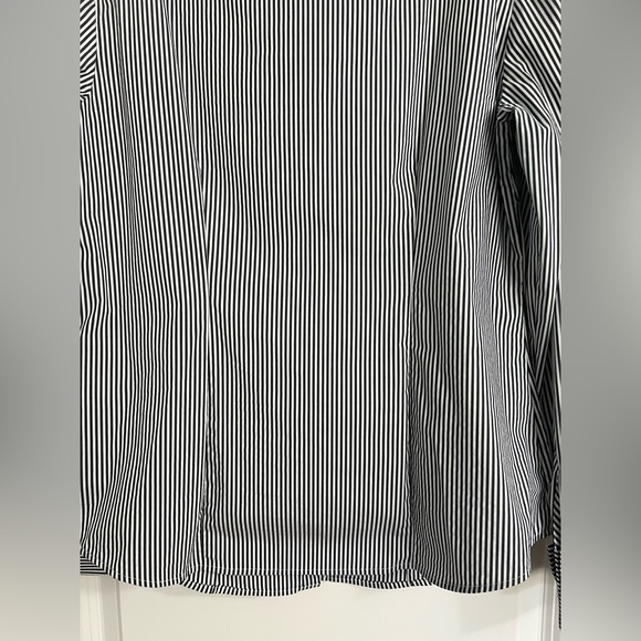 WHBM - Long Sleeve Crisp Poplin Striped Blouse - Picture 10 of 14